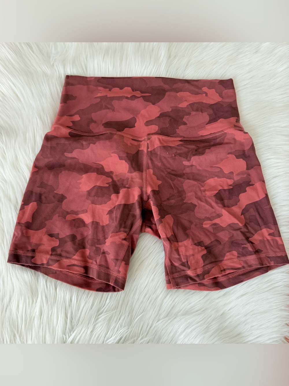 Lululemon High Rise Align 6” Shorts Heritage 365 Camo Brier Rose Multi Size 8 - Picture 2 of 5